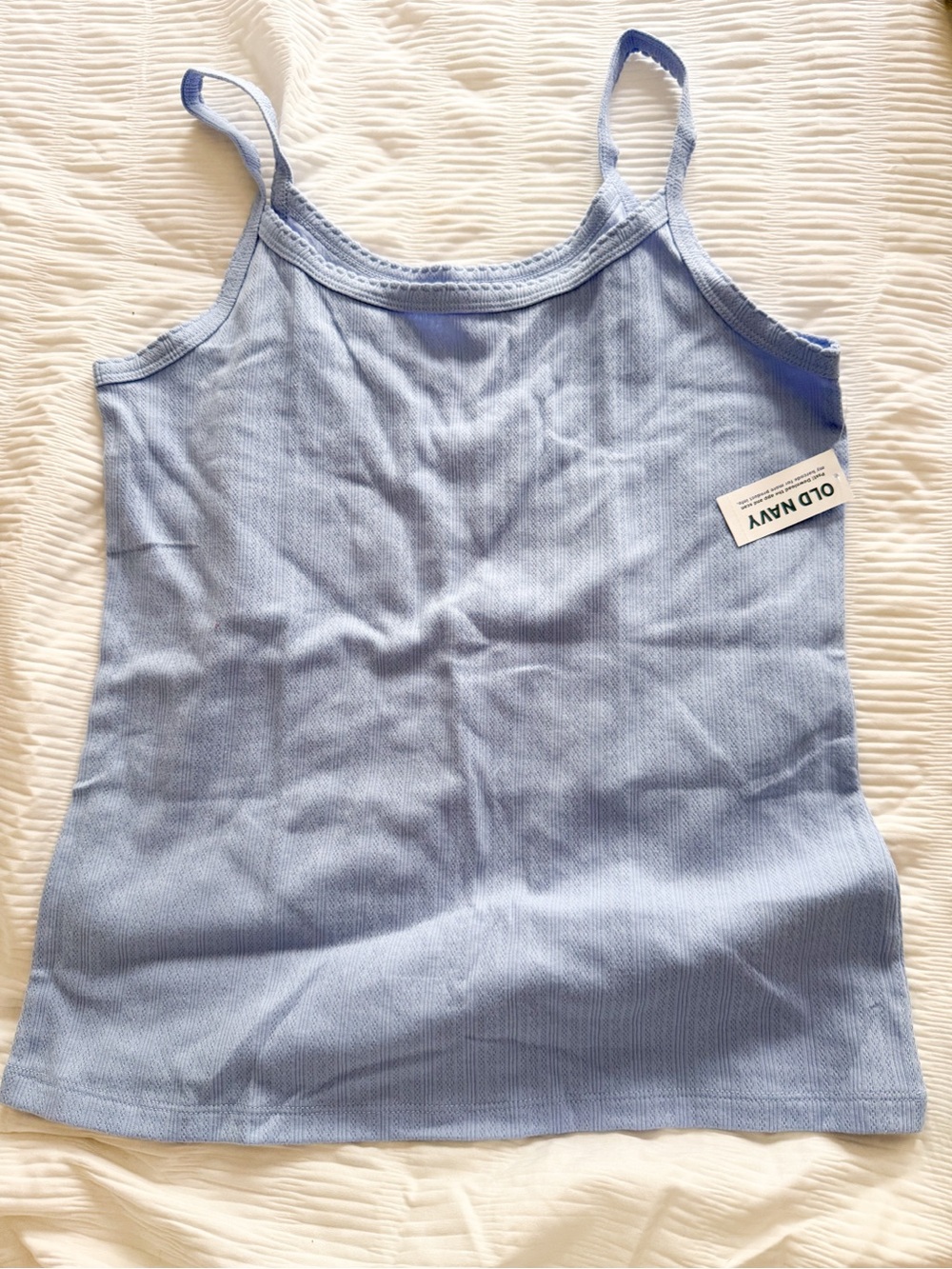 Old Navy Light Blue Ribbed Camisole Tank - Women's